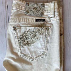 White miss me jeans, skinny
